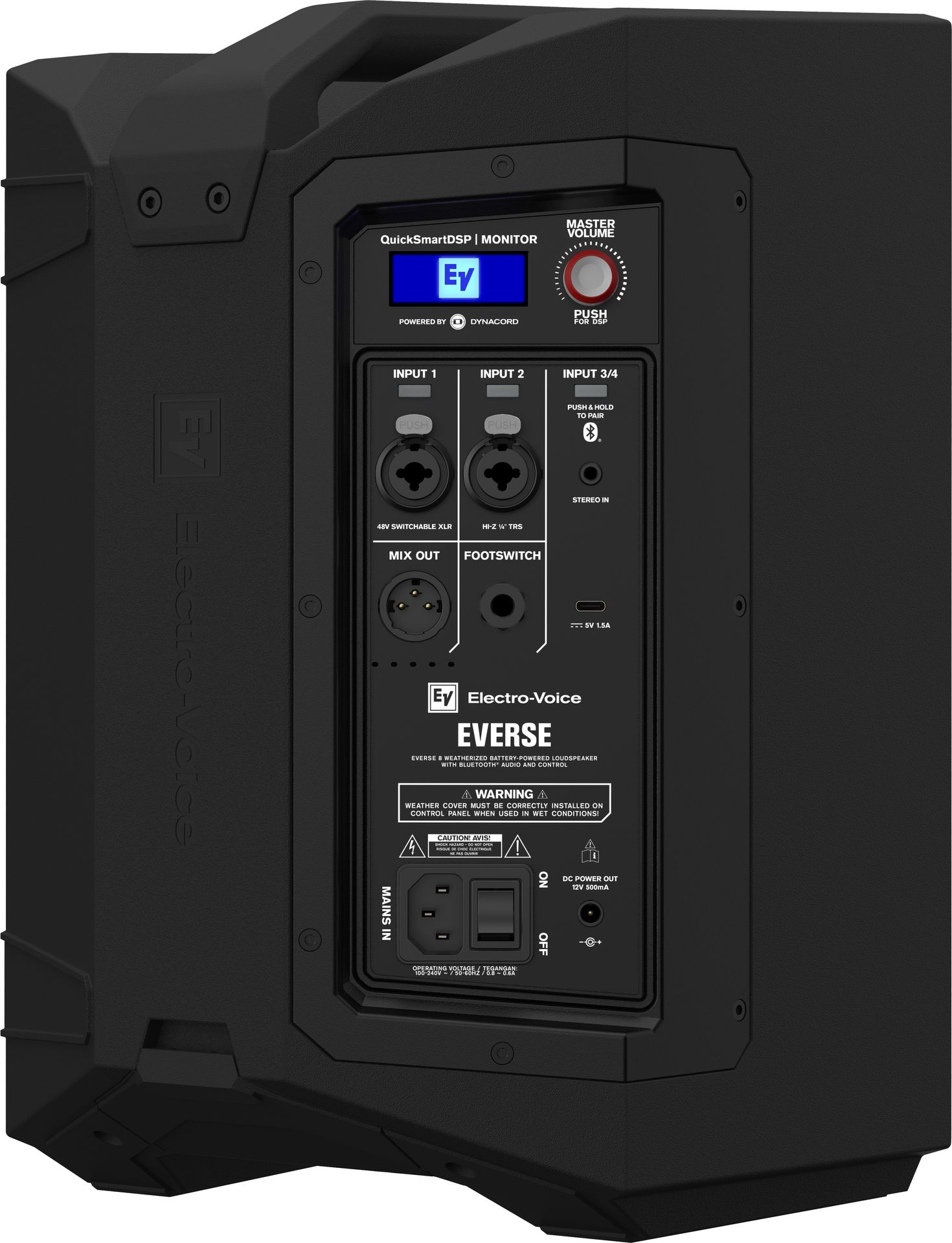 Electro Voice EV Everse 8 Aktive Fullrange Lautsprecherbox mit Akku_00051568_