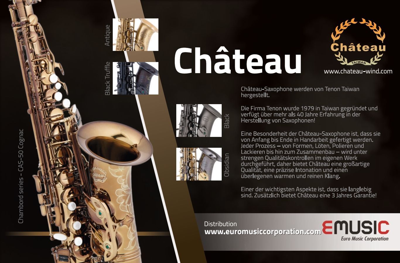 Chateau Altsaxophon CAS22GL, lackiert GL
