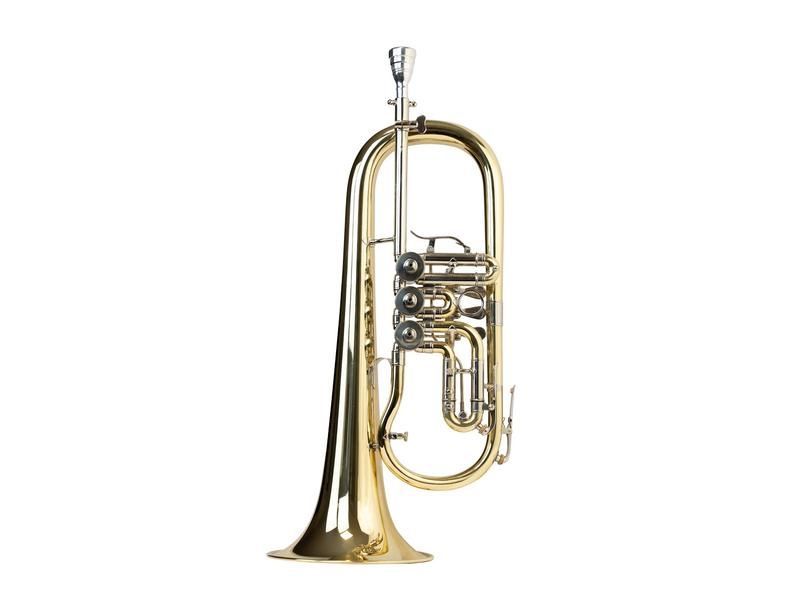 Cerveny CFH 502 Konzert-Flügelhorn- Bohrung 11,10mm, Etui u.Zubehör, CFH-502