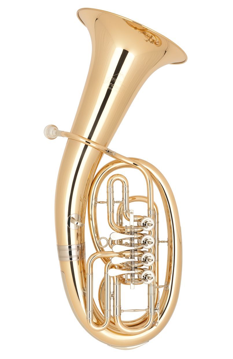 Miraphone 54-L B-Bariton Goldmessing 54L 1100A,  4 Ventile 