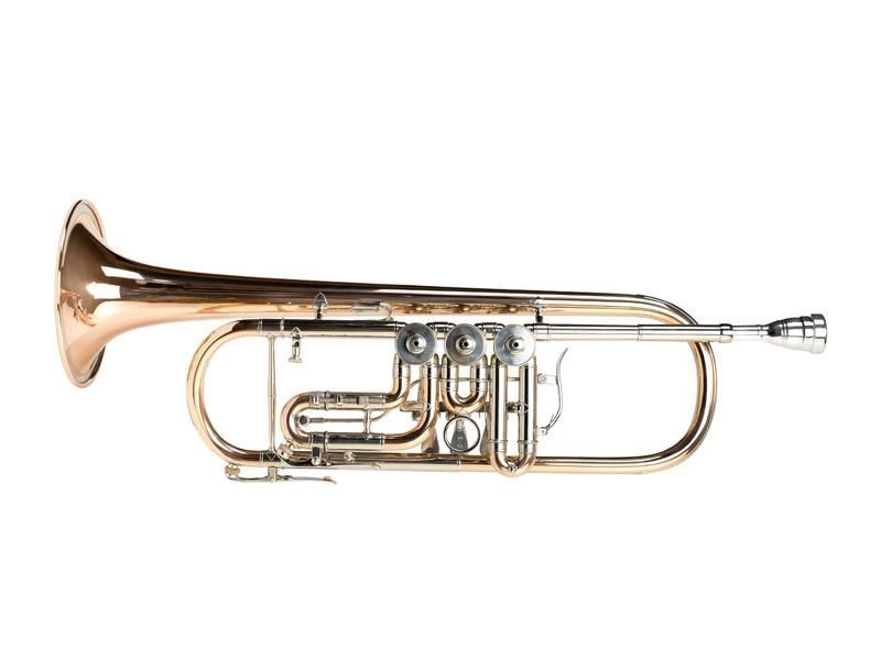 Cerveny CTR-701R  B-Konzerttrompete, Goldmessing, incl.Etui u. Zubehör,CVTR701