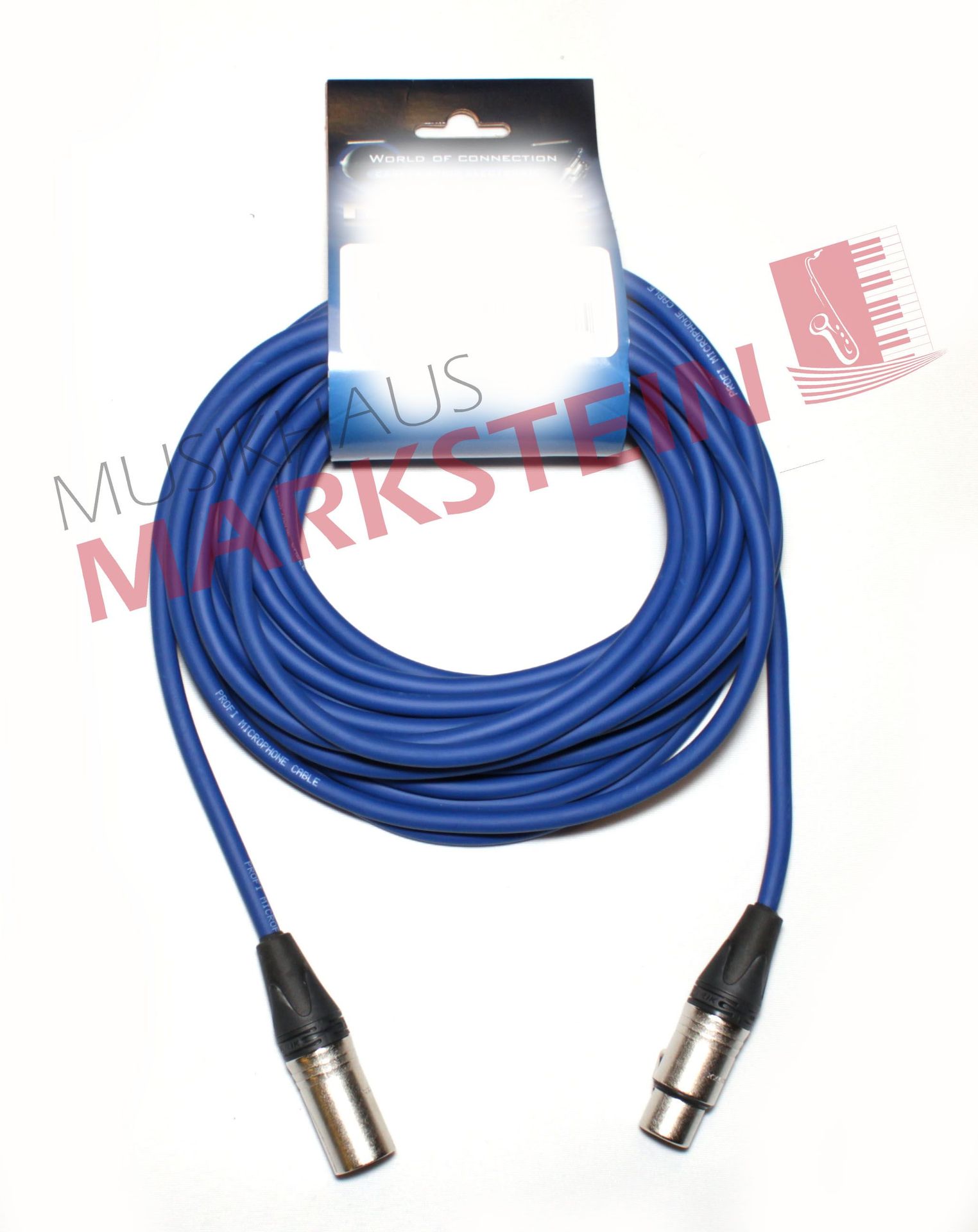 Mikrofonkabel Neutrik XLR male/female, 7,5 Meter blau_00026423_