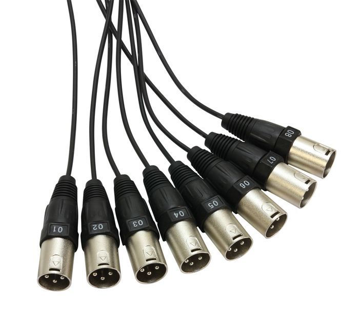 MHM Multicore, 8/0 XLR, 10 Meter mit Stagebox