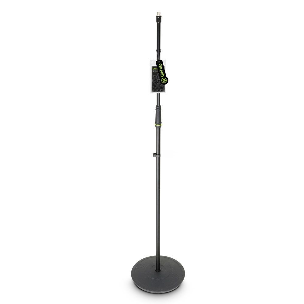 Gravity MS 23  Mikrofonstativ gerade mit Rundfuß ohne Schwenkarm schwarz_00032602_
