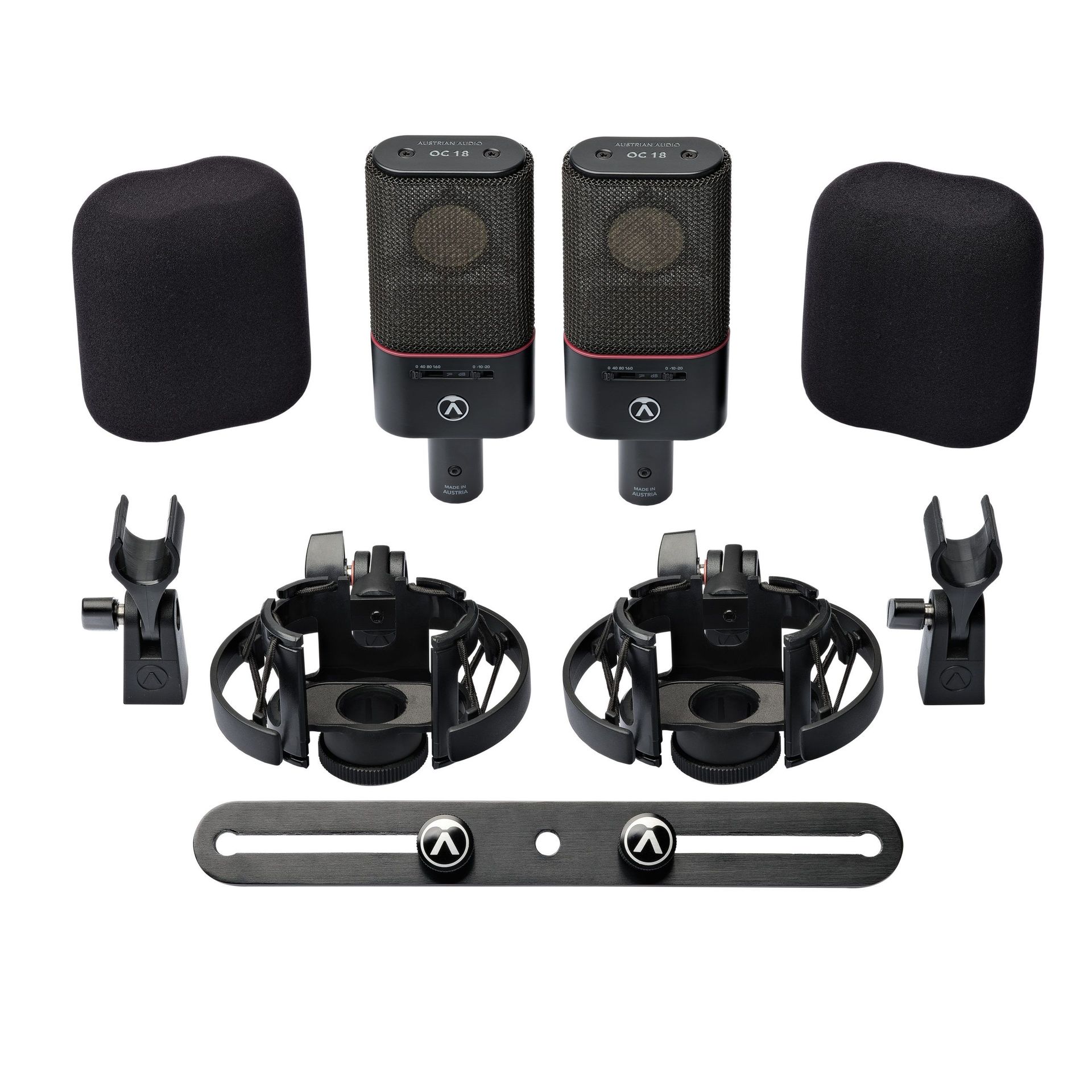 Austrian Audio OC18 Dual Set Plus, Stereo Mikrofon-Set