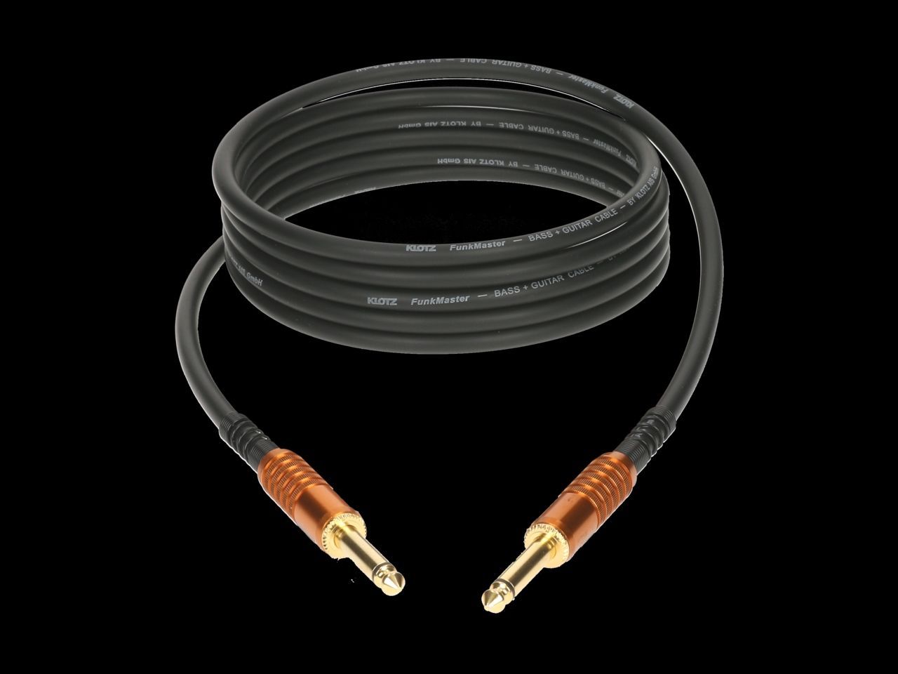 Klotz Funkmaster Gitarrenkabel, 6,3mm Klinke/Klinke, 6m , schwarz  _00023153_