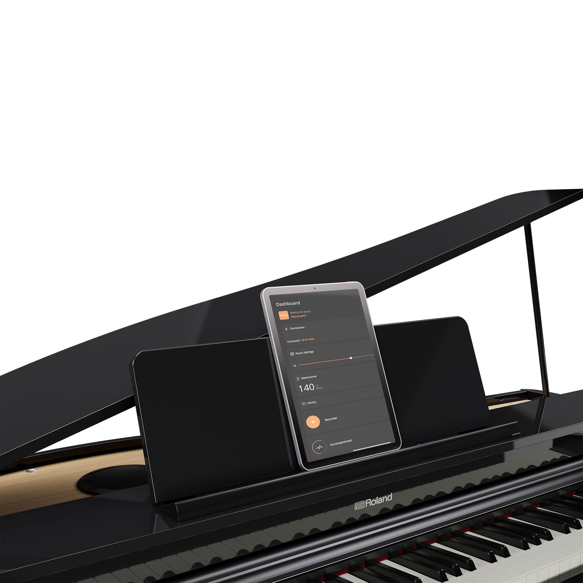 Roland GP-3 PE Digital-Flügel schwarz poliert  GP3PE 