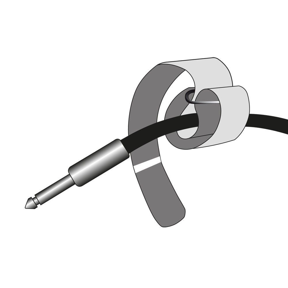 Klett Kabelbinder 20 cm schwarz/grün VR2020GRN_00053527_