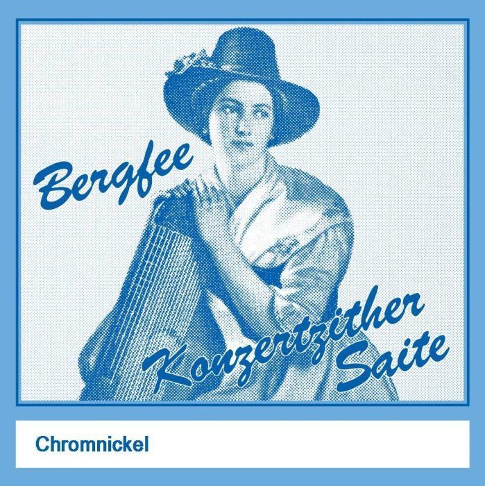 Bergfee 1257.M.H Zither-Saiten Griff Satz (Chromnickel) Harfenzither_00034029_