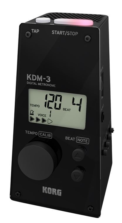 Korg KDM-3BK Digital-Metronom, großer Speaker, Volumenregler, 8 Metronomsounds_00036185_
