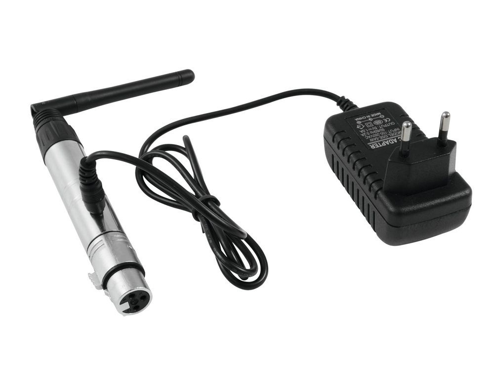 EUROLITE QuickDMX Funkempfänger 2,4 GHz, klappbare Antenne, für Lichtsteuerung_00030380_